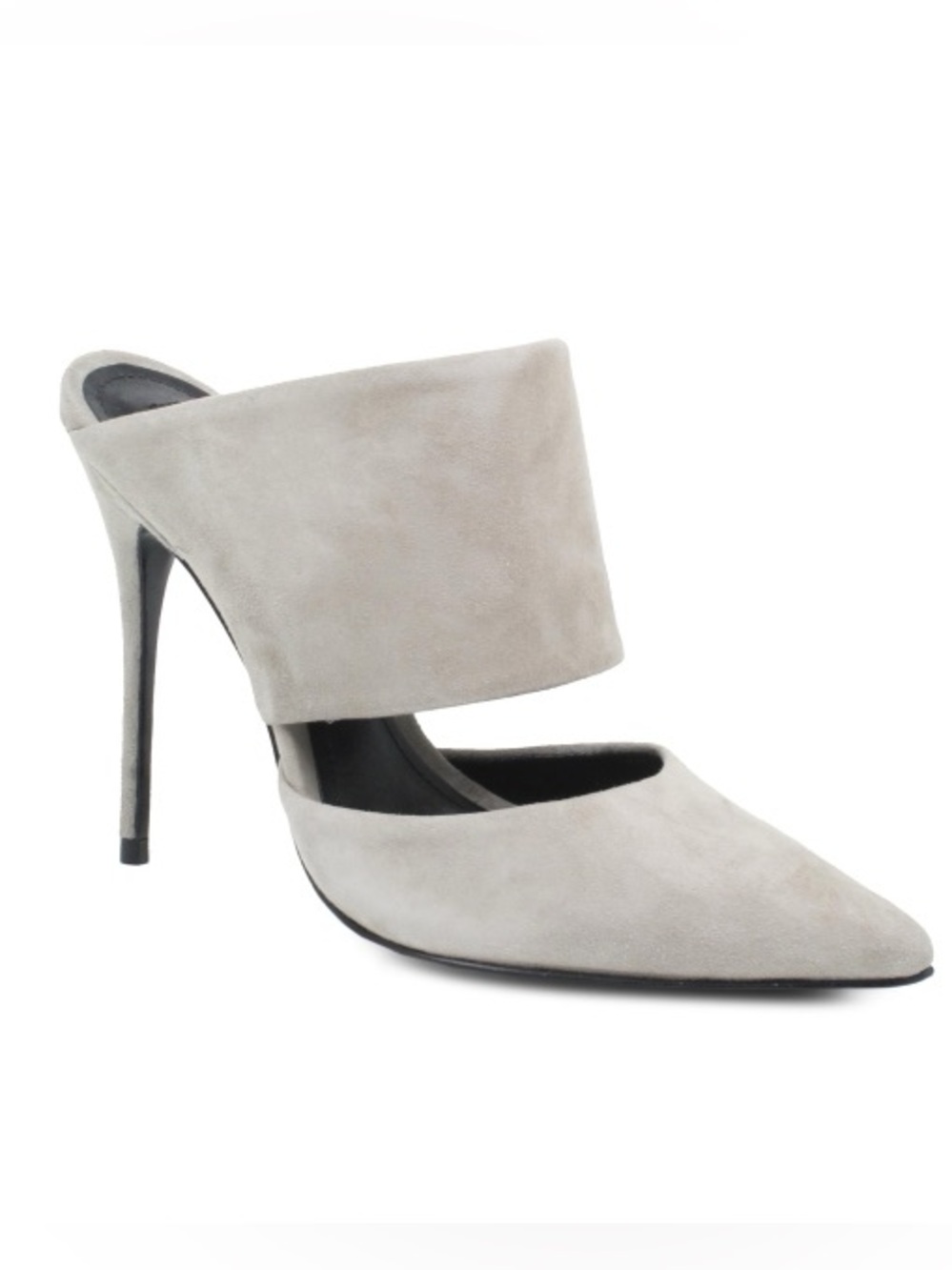 Shutz Quereda Suede Pointed Toe Mules - Picture 2 of 10